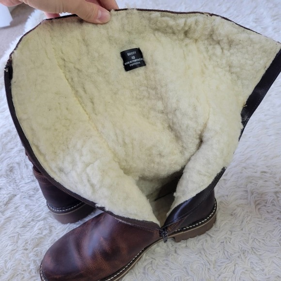 Brown Leather Women's Boots - Picture 7 of 10